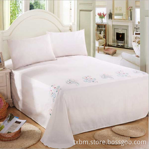 2015 new winter fashion embroider percale bed sheets 100% cotton